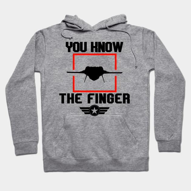 You know, the finger! Hoodie by Blended Designs